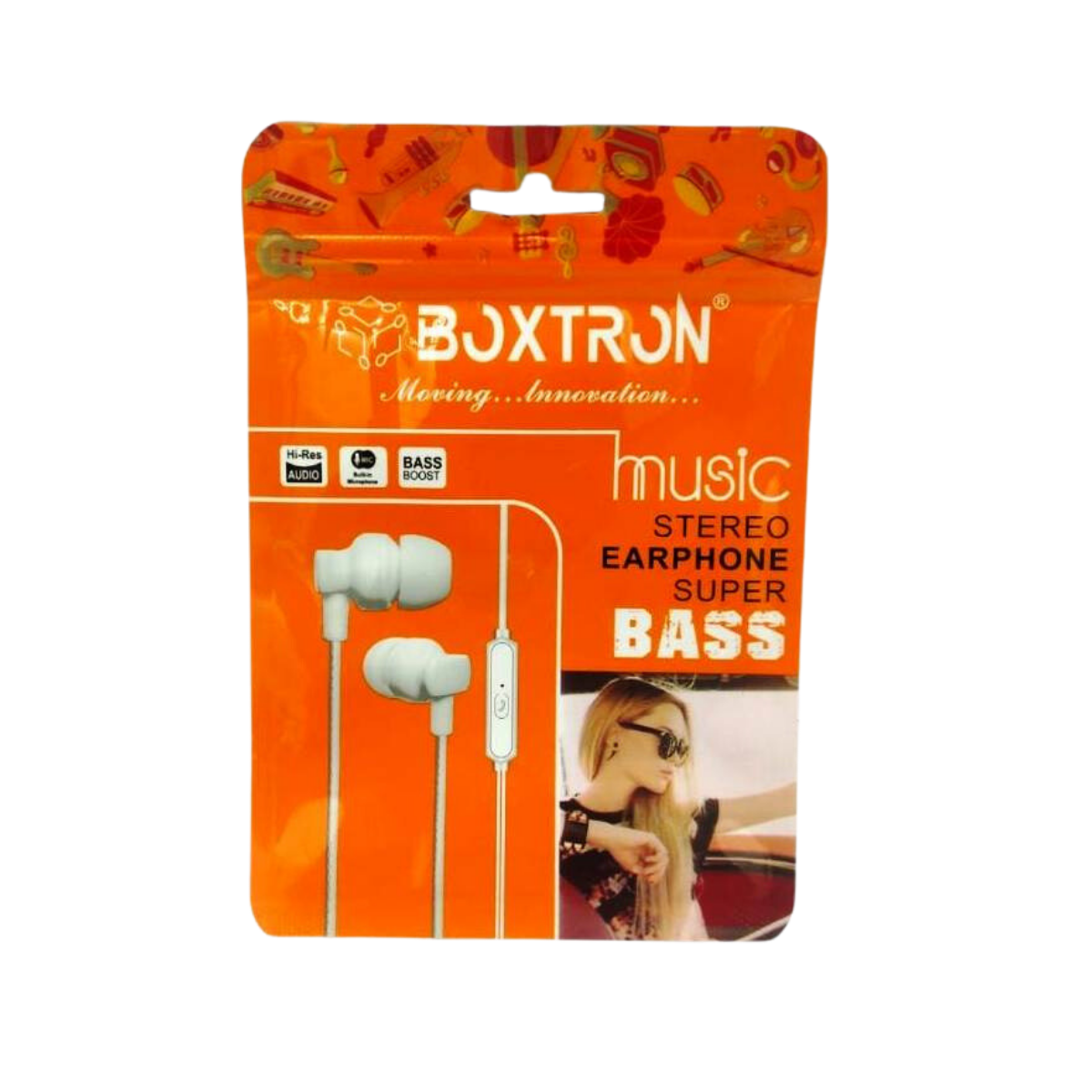 Earphone Boxtron B01 Champ Universcell Wired in Ear Earphones  Mic, Black