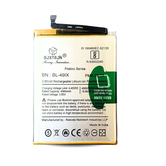 Boxtron BL-49IX Capacity 5000 mAh Battery for infinxin smart HD (X612B, X612) 3.85 lithium-Polymer, BIS Certified, 6 Month Replacement Warranty