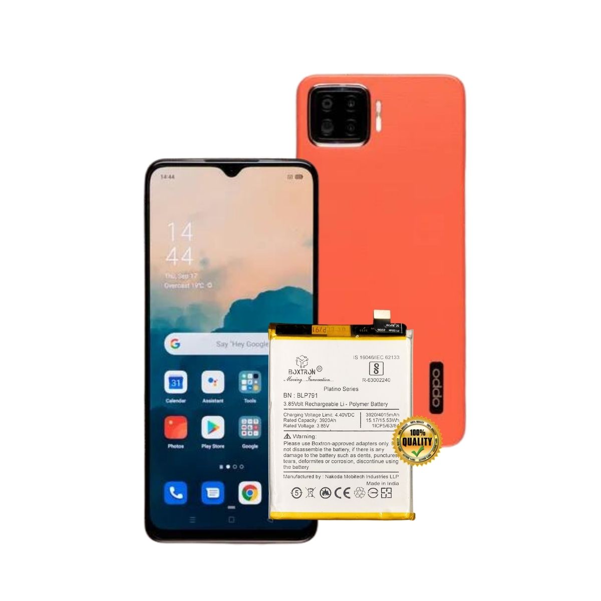 Boxtron BLP791 Battery Compatible for Oppo F17 PRO, - 4015mAh Battery Capacity
