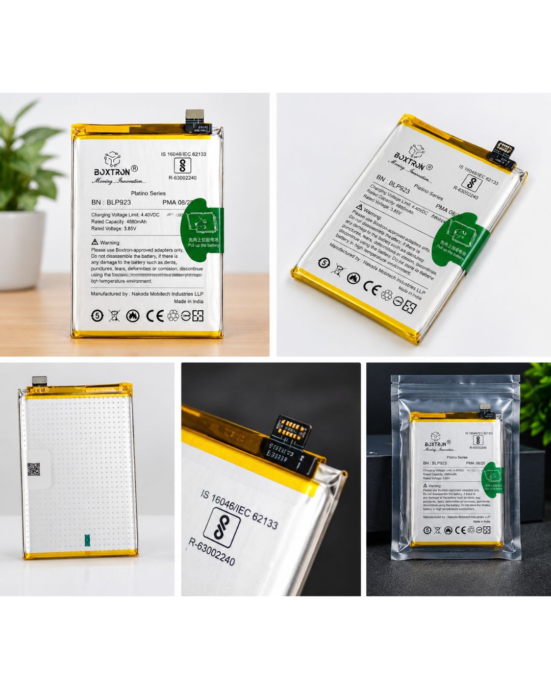 Boxtron BLP923 Oppo A57 4G (5000 mAh) Battery Compatible for Oppo A57s / Oppo A77 4G / A77 5G / A77s Oppo A78 5G / Oppo A97 5G / K10 5G / OnePlus Nord N20 SE / Realme C51 / Replacement Warranty 100 Days
