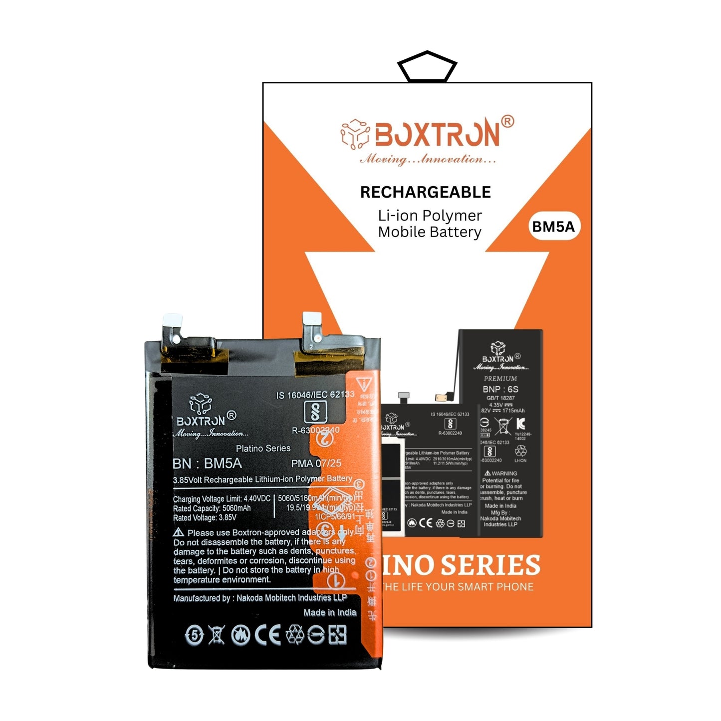 Boxtron Mobile Battery For Xiaomi Redmi Note 11 Pro 5G | Model BM5A (5000mAh, Lithium-ion, BIS Approved, 180 Days Warranty)
