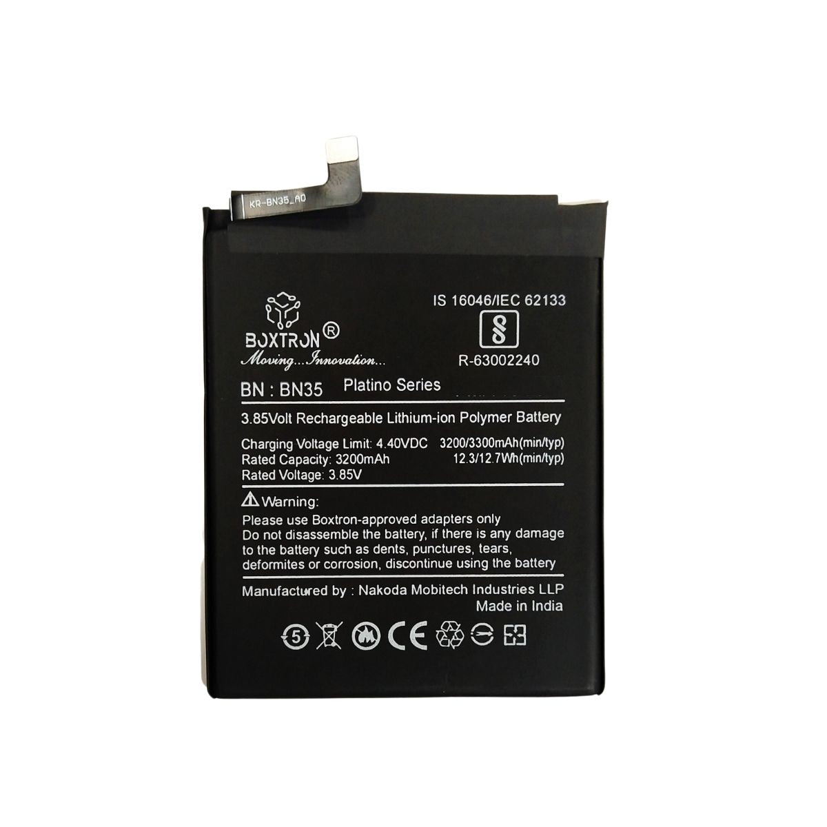 Boxtron BN35 Battery Compatible for Redmi 5. - 3300 mAh Battery Capacity 180 Day's Replacement Warranty
