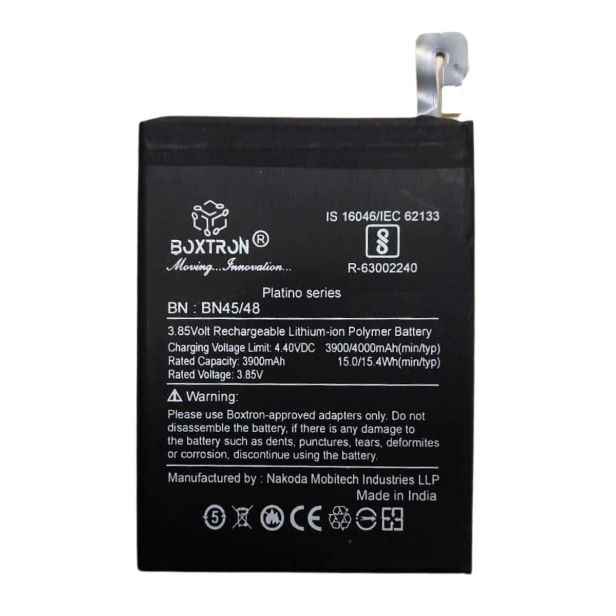 Boxtron BN45/BN48 Battery Compatible for Xiaomi Redmi Note Pro 4000mAh Battery Capacity