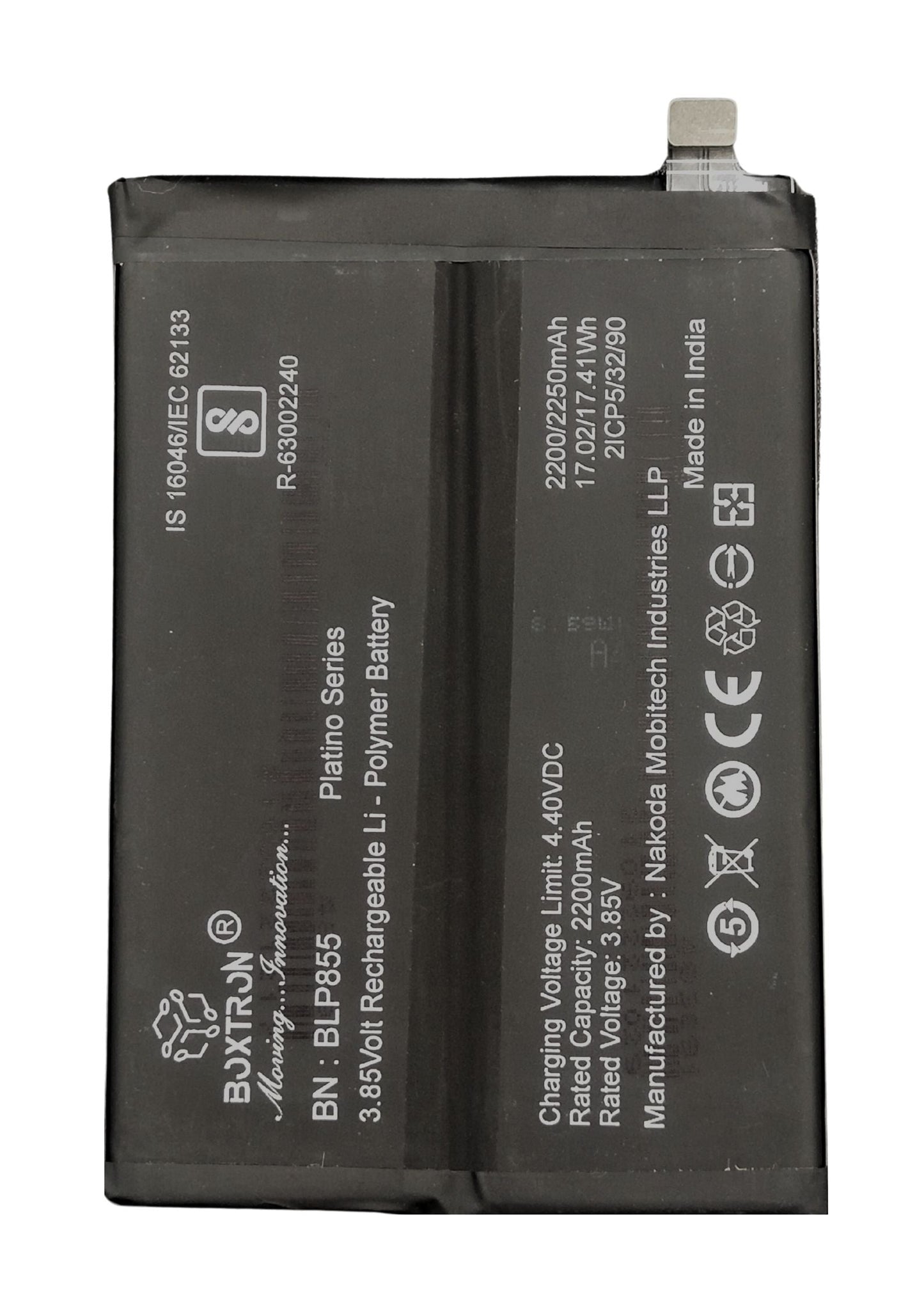 Boxtron BLP855 Battery Compatible for Oppo Reno 6 Pro 5G - 4500mAh Battery Capacity