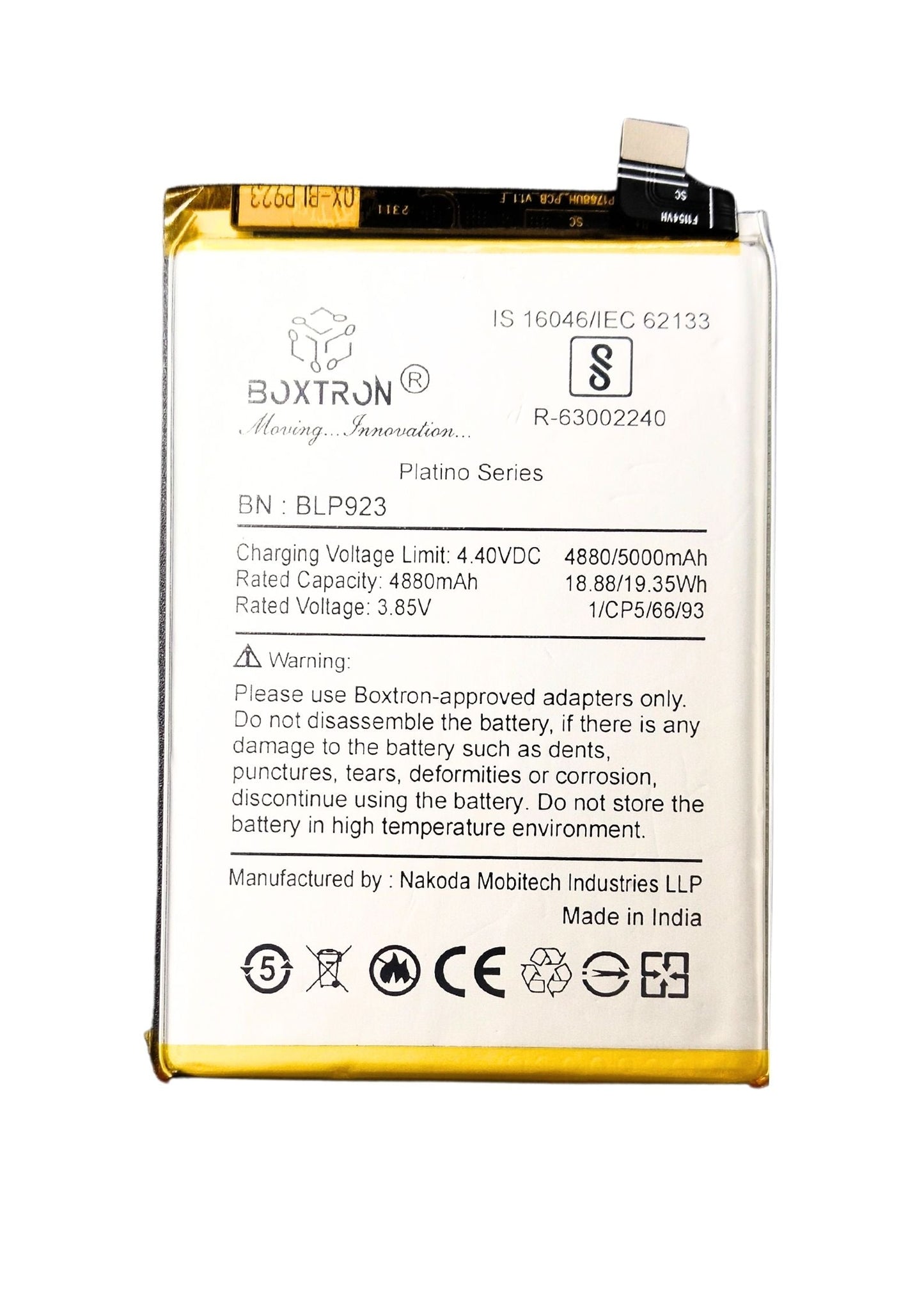 Boxtron BLP923 (5000 mAh) Battery Compatible for Oppo A57. .