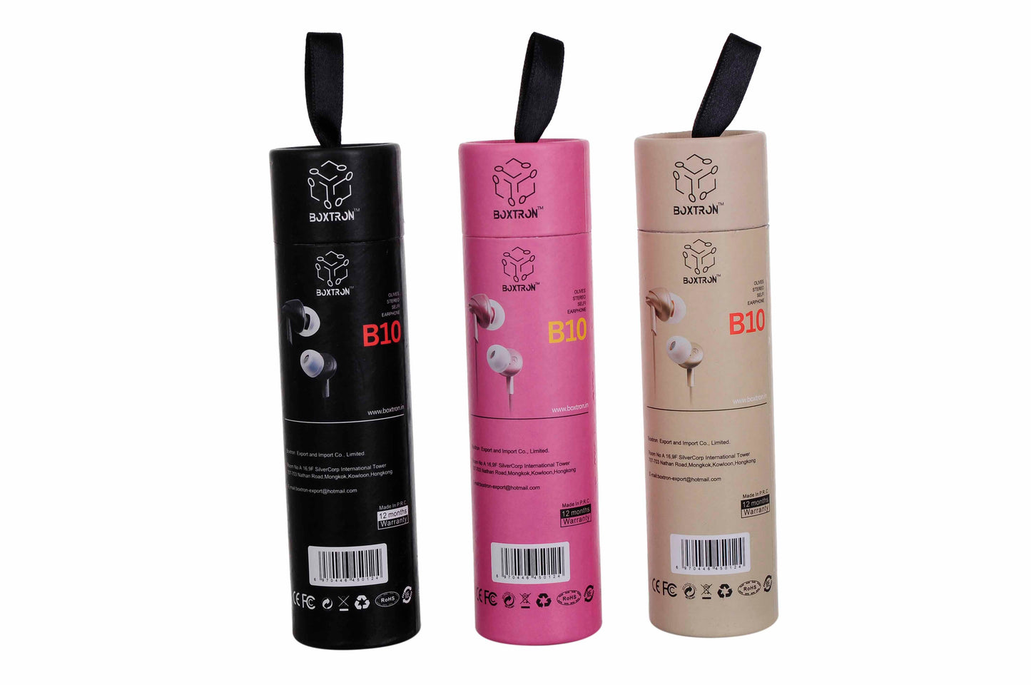 Boxtron SELFI Earphones B 09 Best In-Ear Wired Earphones- Clear Calls  mic.