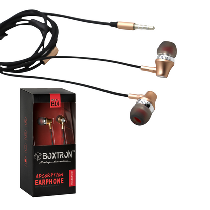 Boxtron B14 Metal Wired Adsorption Earphone.