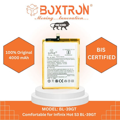 Boxtron BL-39GT Battery Compatible with Tecno Camon I IA5 Twin RD008 - 4000mAh Battery Capacity