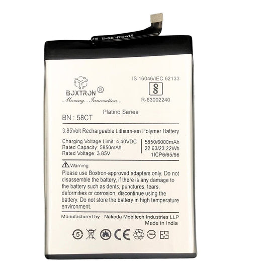 Boxtron BL-58CT Battery Compatible For Tecno Spark 7 - 6000 Mah Battery Capacity