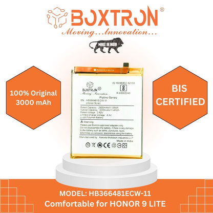 Boxtron HB366481ECW Battery Compatible for Huawei Honor 9 lite - 3000 mAh Battery Capacity