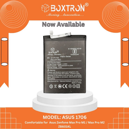 Boxtron C11P1707 Battery Compatible for ASUS Zenfone Max M1 ZB555KL X00PD - 4000 Mah Battery Capacity