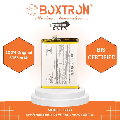 Boxtron B-B3 Battery for Vivo X9 / X9PLUS  - 3055mAh Battery Capacity