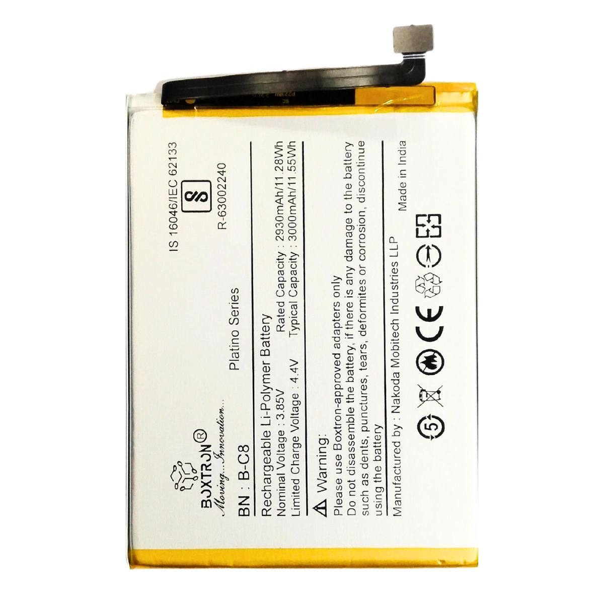 Boxtron B-C8 Battery Compatible for Vivo Y66, Vivo Y69 - 3000mAh Battery Capacity