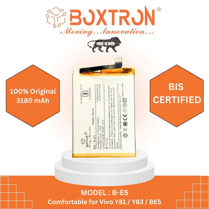 Boxtron B-E5 Battery Compatible to Vivo Y81 - 3260 Mah Battery Capacity