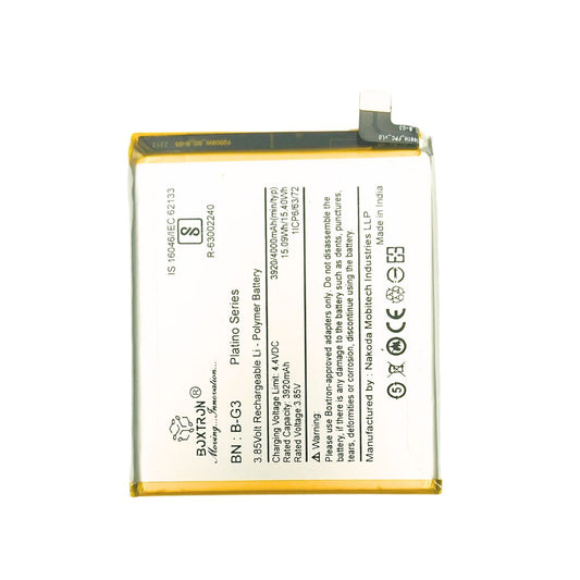 Boxtron B-G3 Battery Compatible with Vivo Y91, Y93, Y95, 4000 mAh Battery Capacity