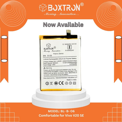 Boxtron B-06 Battery Compatible for vivo V20 SE- 4000 mAh Battery Capacity