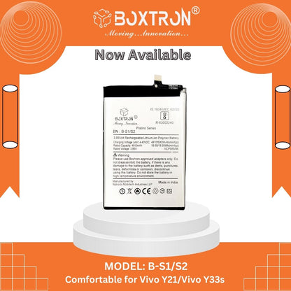 Boxtron B-S1/S2 Battery is Compatible With VIVO Y21, Y21s, Y31s 5G 4500mAh Battery Capacity