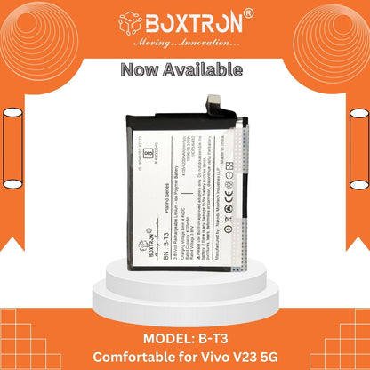 Boxtron B-T3 Battery Compatible for Vivo V23 5G / B-T3 4200mAh Battery Capacity.