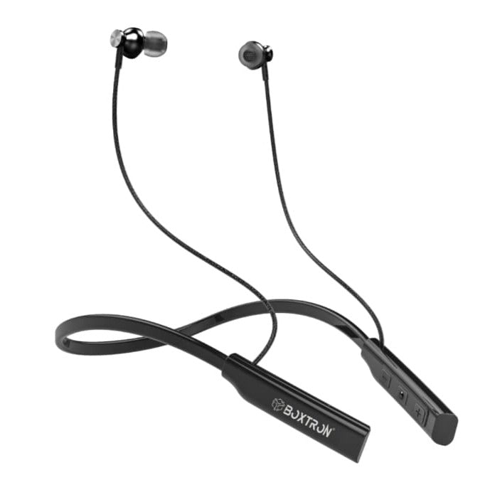 Boxtron B26 Wireless Bluetooth Neckband 5.0 25 Hours Playtime, Magnetic Eartips, Extra Bass Neckband,Long stand By Battery,