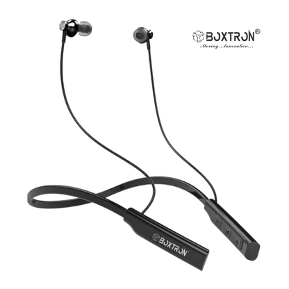 Boxtron B26 Wireless Bluetooth Neckband 5.0 25 Hours Playtime, Magnetic Eartips, Extra Bass Neckband,Long stand By Battery,