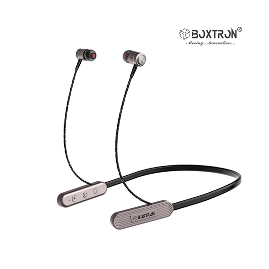 Boxtron B27 Wireless Bluetooth Neckband , Magnetic Earplugs, .