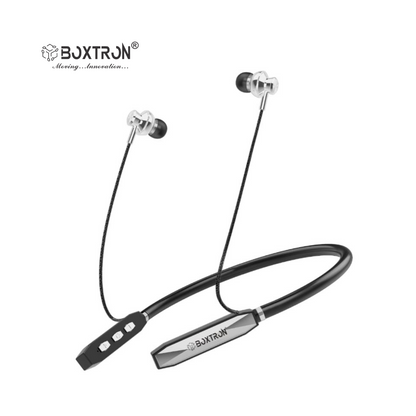 Boxtron B28 Wireless Bluetooth Neckband, Magnetic Earplugs. .