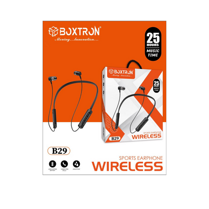 Boxtron B29 Bluetooth Neckband  Magnetic Earplugs. .