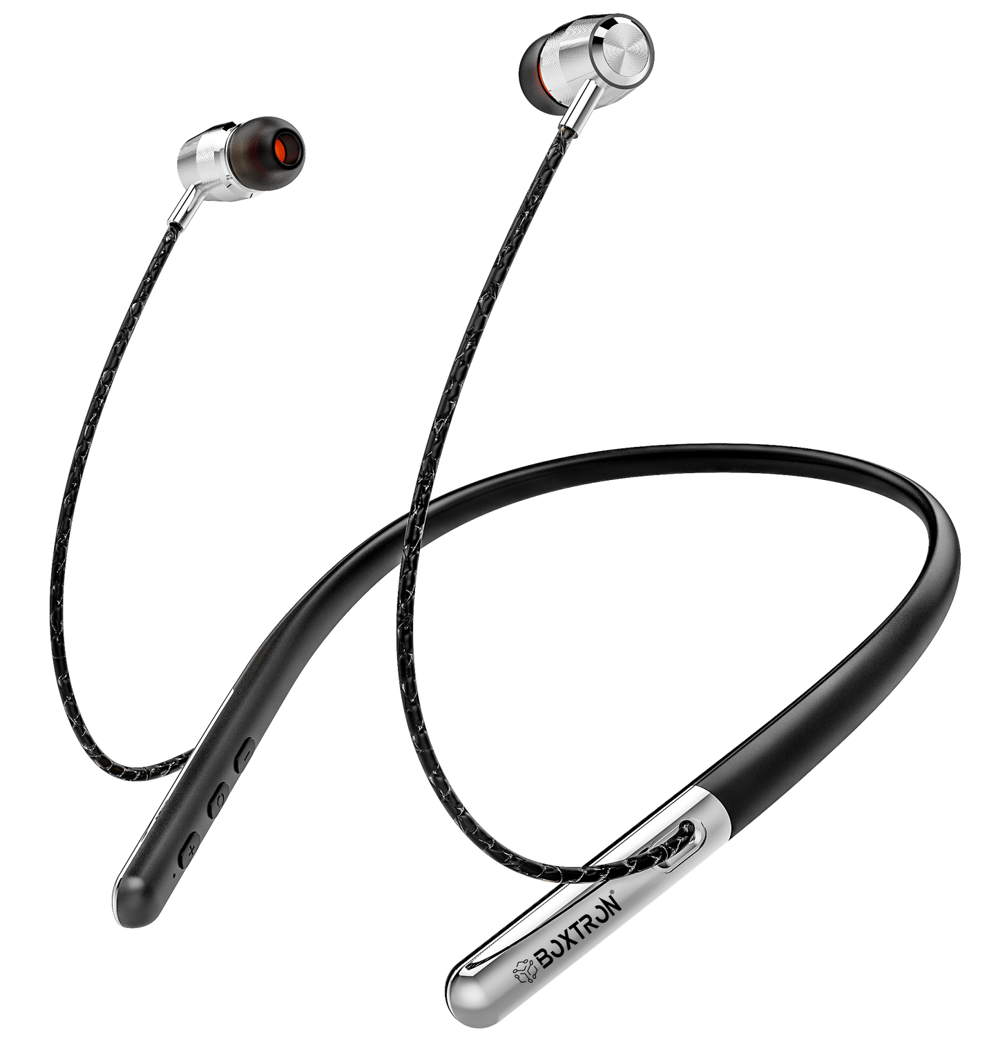 Boxtron B30 Wireless Bluetooth Neckband, Magnetic Earplugs.