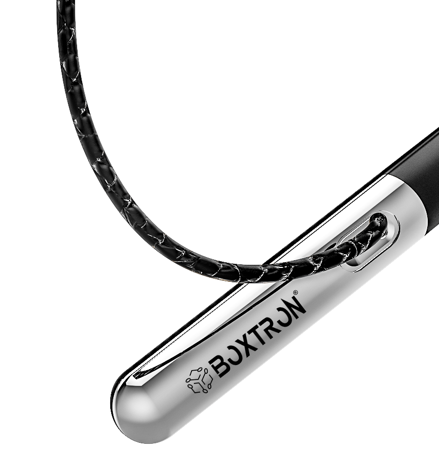 Boxtron B30 Wireless Bluetooth Neckband, Magnetic Earplugs.