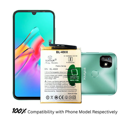 Boxtron BL-49IX Capacity 5000 mAh Battery for infinxin smart HD (X612B, X612) 3.85 lithium-Polymer, BIS Certified, 6 Month Replacement Warranty
