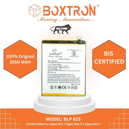 Boxtron  BLP615 Battery Compatible with Oppo A37 / NEO 9 / A37 T / A37 M - 2550mAh Battery Capacity