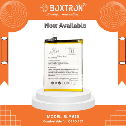 Boxtron BLP 619 Battery Compatible For Oppo A57 - 2900 mAh Battery Capacity