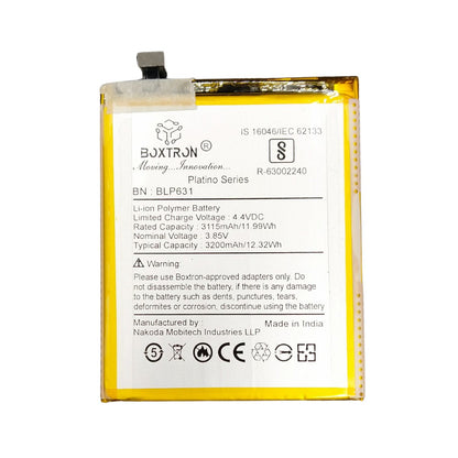 Boxtron BLP-631 Full Capacity 3200 mAh Mobile Battery Compatible for Oppo A77, F3, F5