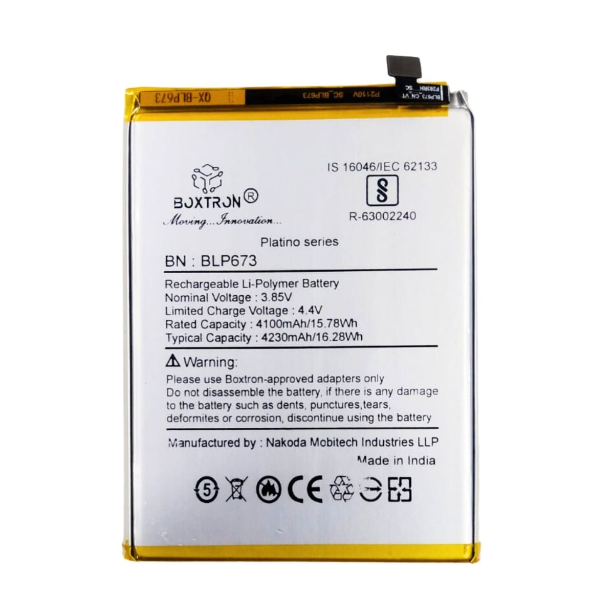 Boxtron BLP673 Battery for Oppo A12, A7, A5, A11k, A5S, A3S, Realme C1, Realme 2 - 4230 mAh Battery Capacity