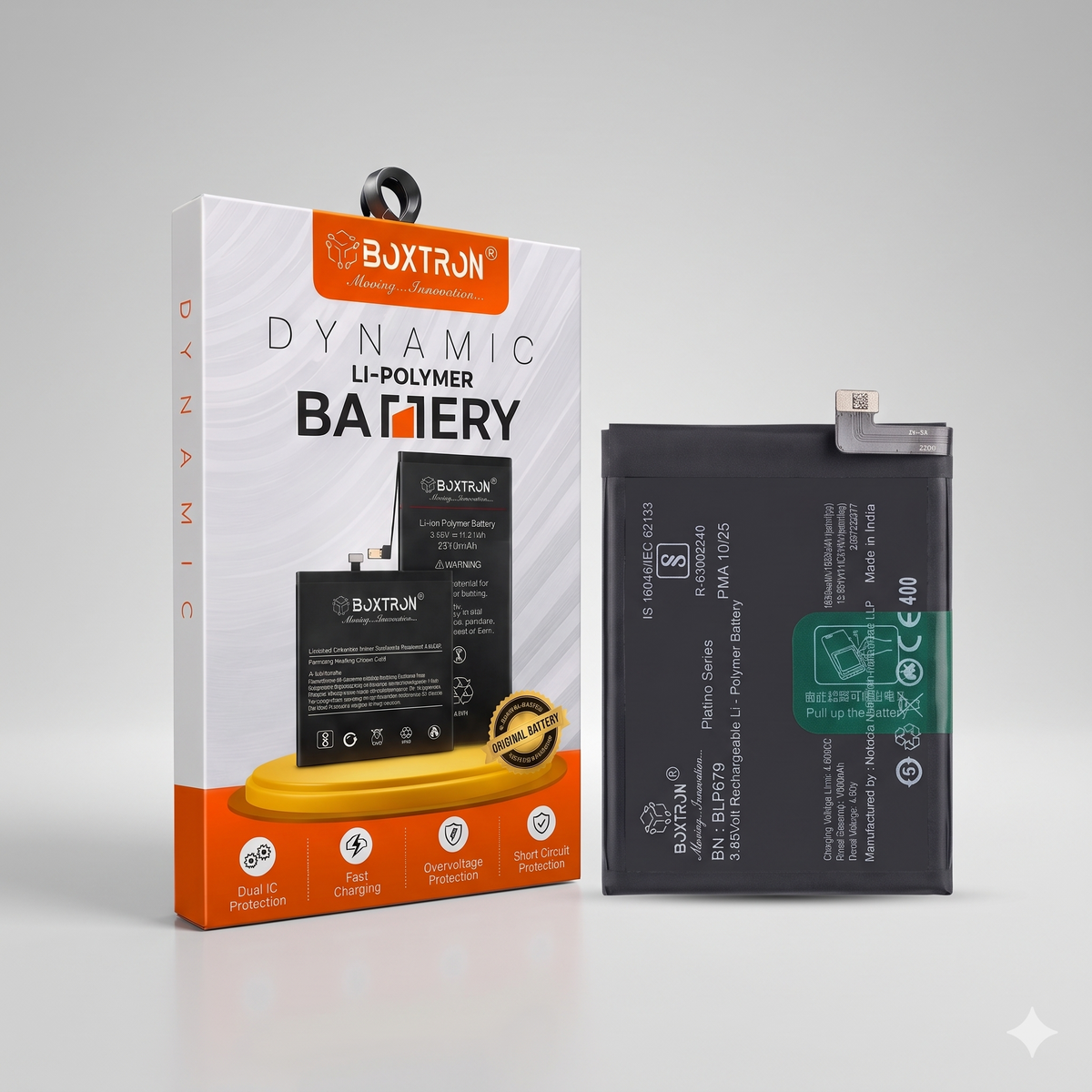 Boxtron BLP679 Battery for Oppo R17 Pro, Oppo RX17 Pro Smartphones | 3700mAh Li-Polymer Rechargeable Battery | 6 Month Replacement Warranty