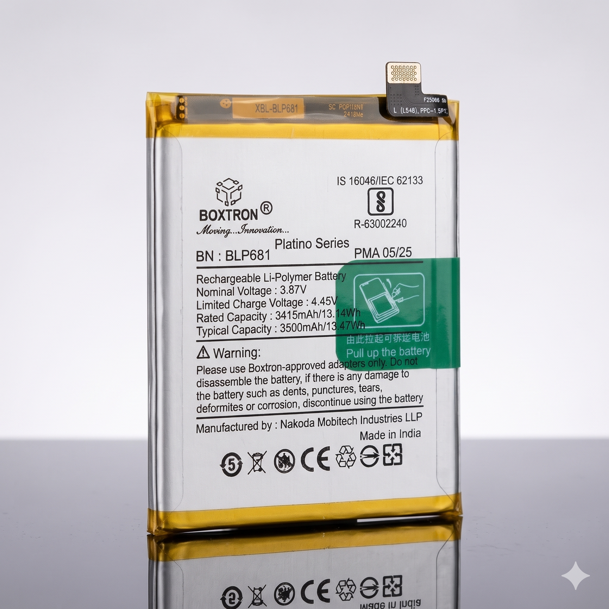 Boxtron BLP681 Battery for Oppo F9 / Oppo F9 Pro – 3500 mAh Super Quality Replacement Battery 6 months warrenty
