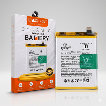 Boxtron BLP681 Battery for Oppo F9 / Oppo F9 Pro – 3500 mAh Super Quality Replacement Battery 6 months warrenty