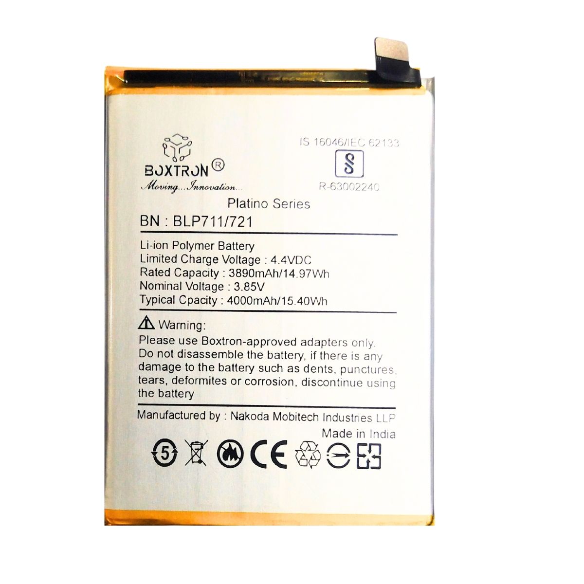 Boxtron Blp-711 Battery Compatible for Oppo A1k - 4000mAh Battery Capacity