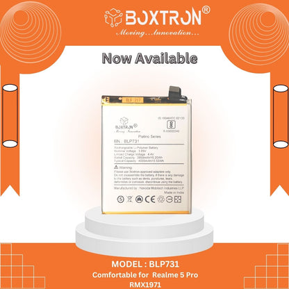 Boxtron BLP-731 Battery Compatible for Oppo Realme 5pro - 4035 mAh Battery Capacity