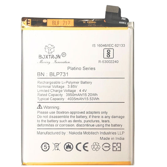 Boxtron BLP-731 Battery Compatible for Oppo Realme 5pro - 4035 mAh Battery Capacity