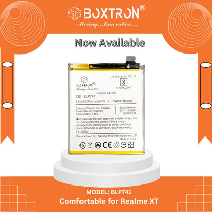 Boxtron BLP741 Battery Compatible  Realme X2, XT 3920mAh battery capacity