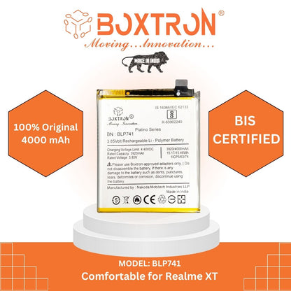 Boxtron BLP741 Battery Compatible  Realme X2, XT 3920mAh battery capacity