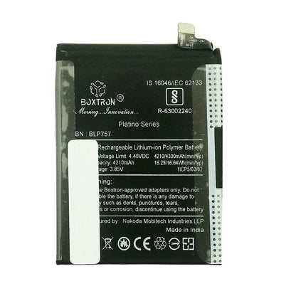 Boxtron BLP757 Mobile Battery Compatible for Oppo Realme 6i / Realme 6 / Realme 6 Pro/BLP-757 / BLP757 4300mAh battery capacity,