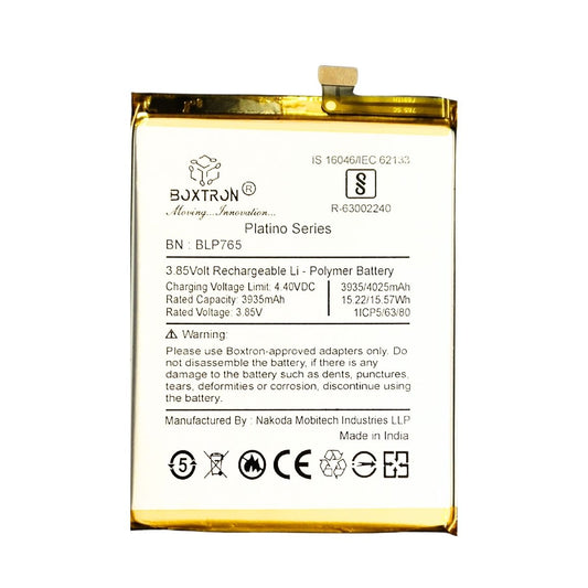 Boxtron BLP765 Battery Compatible For Oppo A91 / F15 - 4025 mAh Battery Capacity