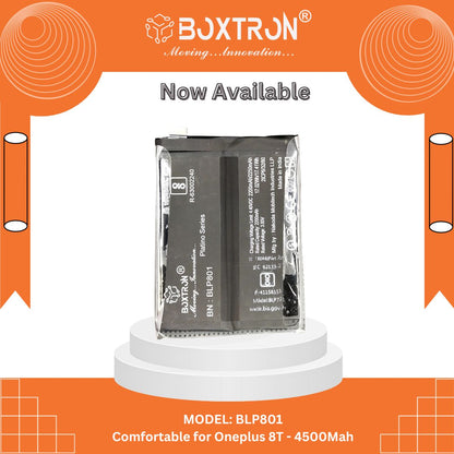 Boxtron BLP801 battery for Oneplus 8T / Oneplus 9R, battery capacity of 4500mAh