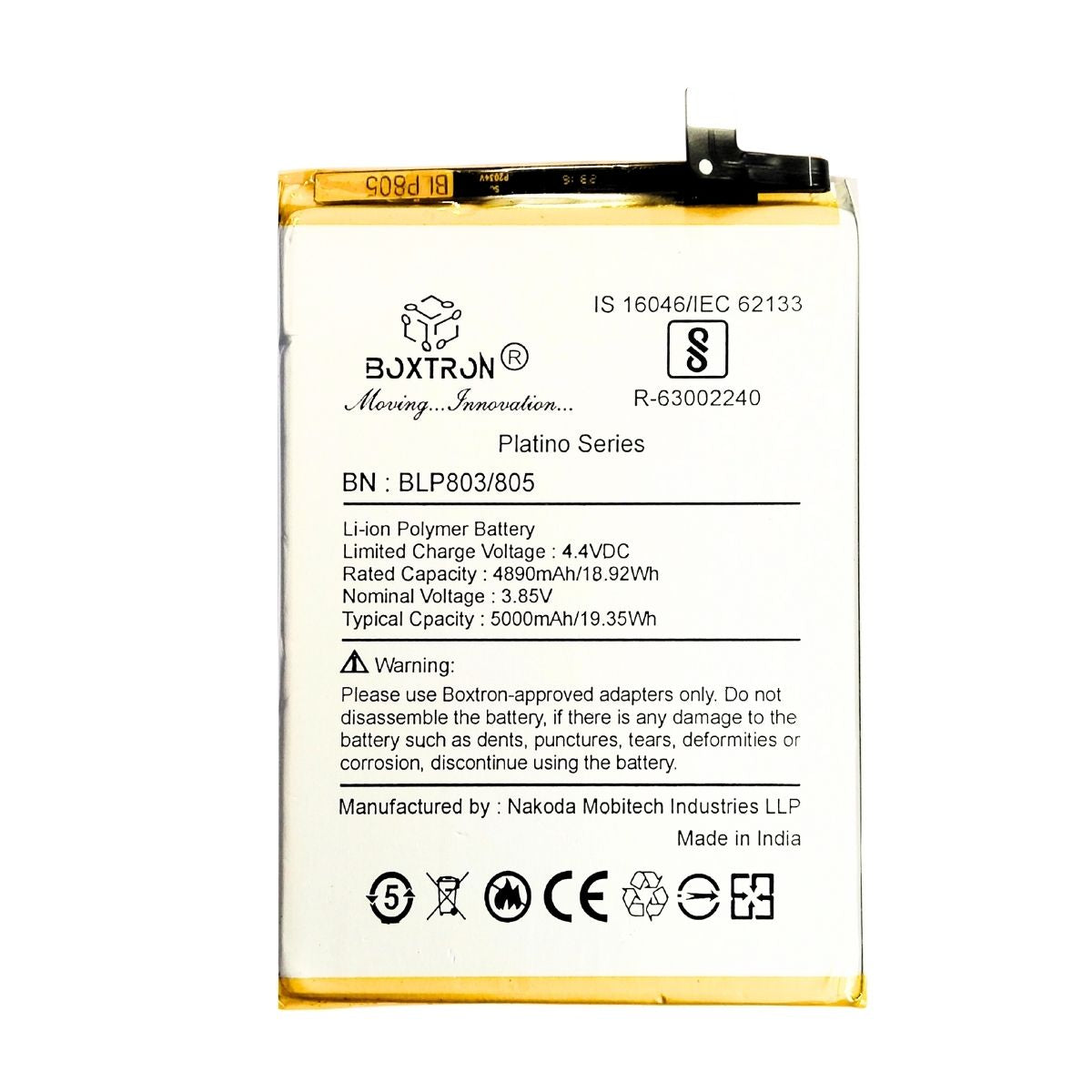 Boxtron BLP803 Battery Compatible for Realme 7i / V3 Oppo A53 - 5000mAh Battery Capacity