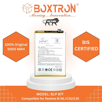 Boxtron BLP-877 Compatible for Realme 8 / Realme 8i - 5000mAh battery capacity