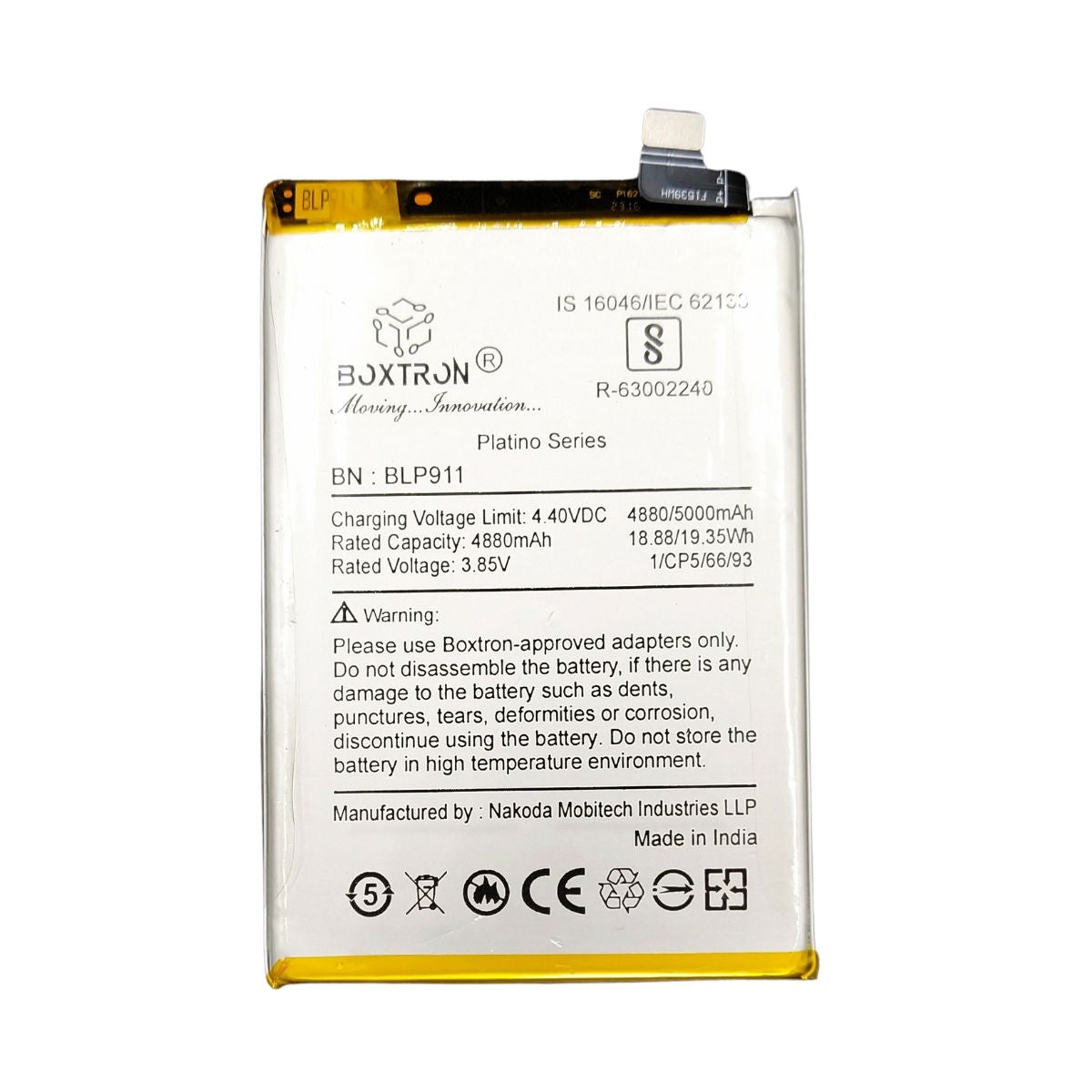 Boxtron BLP 911 battery Compatible for Oppo Realme 9i / 9 Pro - 5000 mAh Battery Capacity