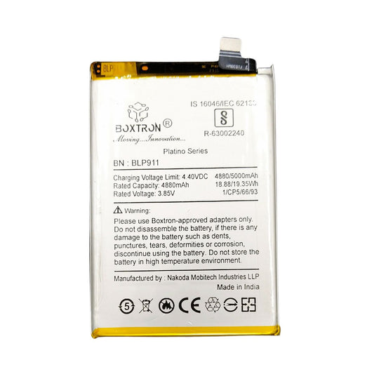 Boxtron BLP 911 battery Compatible for Oppo Realme 9i / 9 Pro - 5000 mAh Battery Capacity