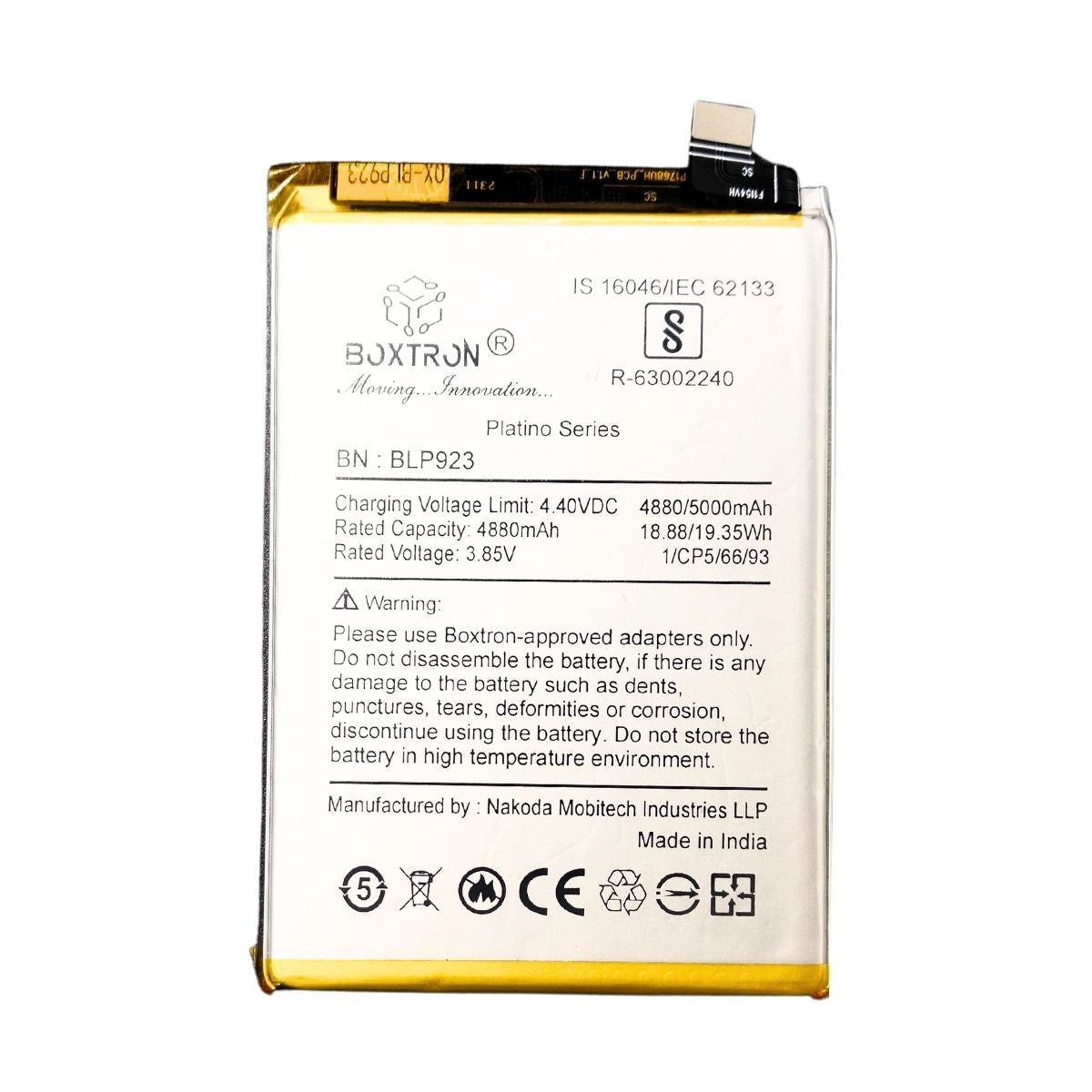 Boxtron BLP923 (5000 mAh) Battery Compatible for Oppo A57. .